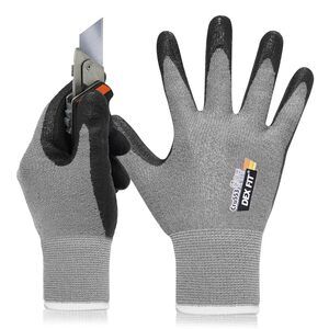 DEX FIT CRU553 Prime Cut Resistant Gloves ANSI A5 Touchscreen Grey L